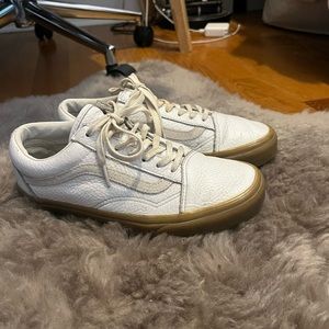 Leather White Vans - Exclusive